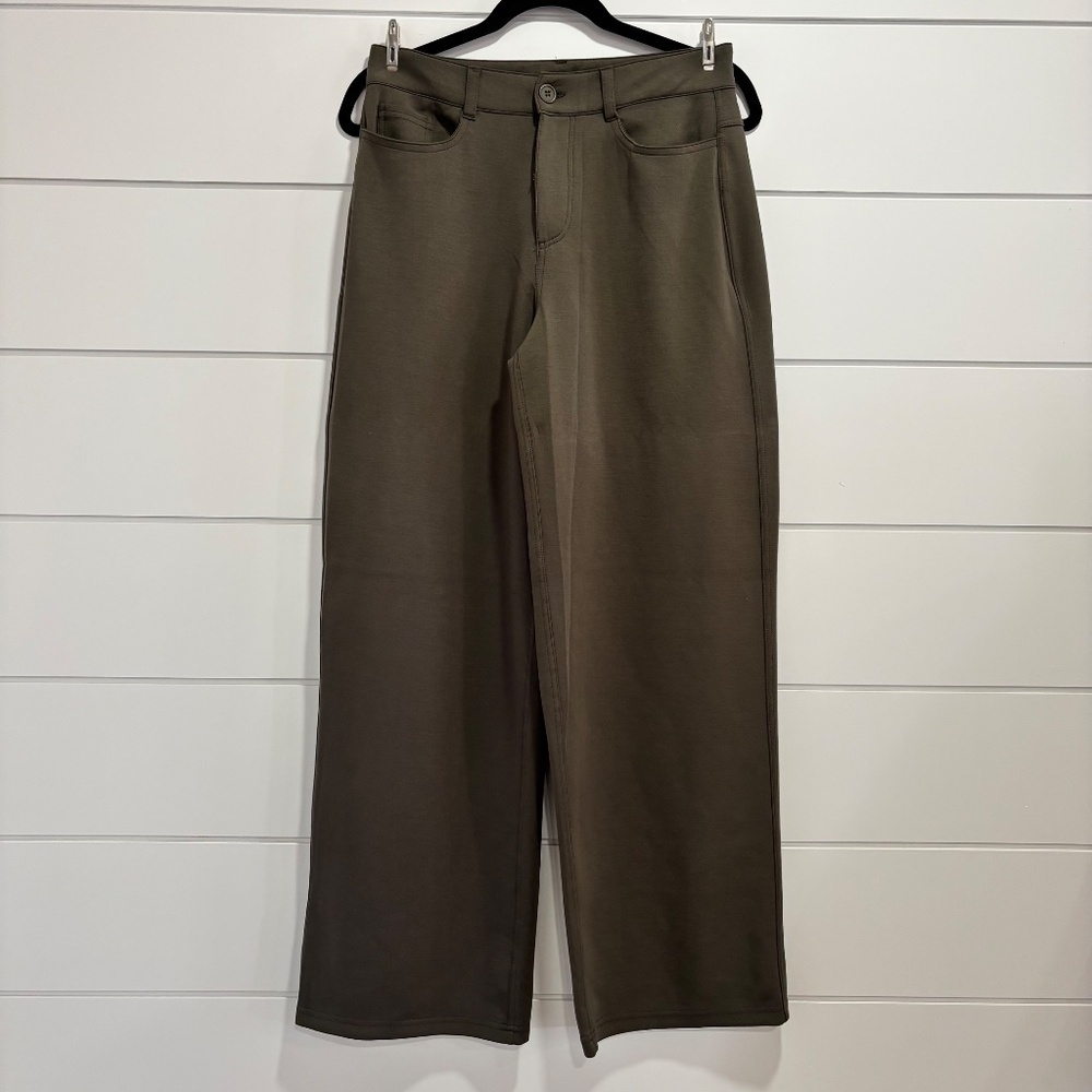Retrod NWOT green mid-rise super soft casual trousers size M